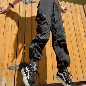 Black FILA Jogger Track Pants